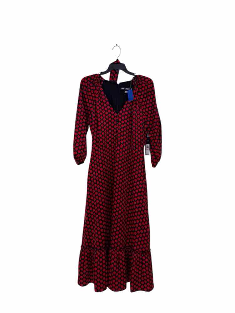 Karl Lagerfeld black and red Size 10 Dress