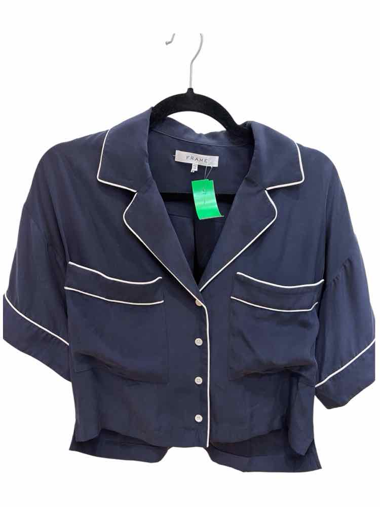 Frame Navy and White Size XS/TP Shirt