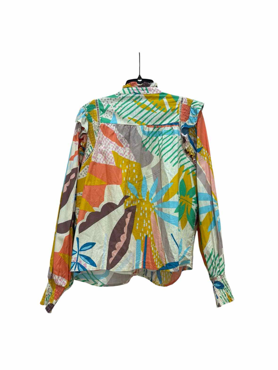 Fate White Multi Size S Blouse