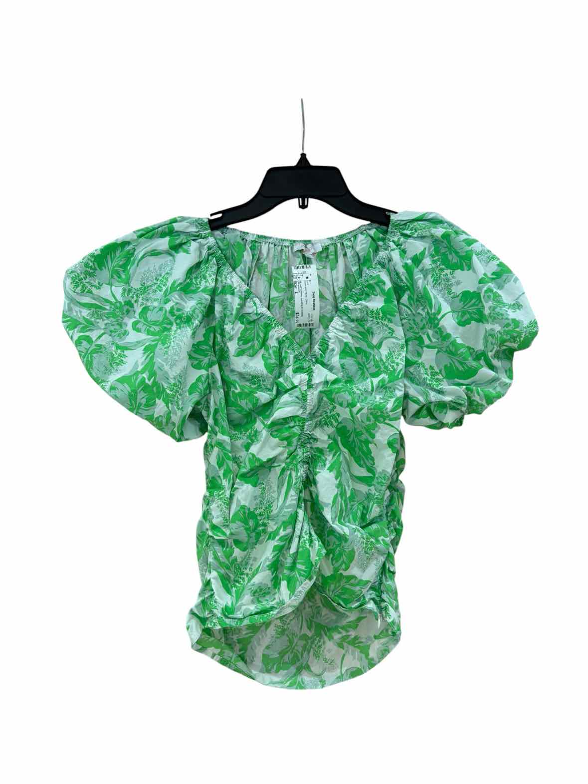 Olivaceous Green and White Size L Shirt