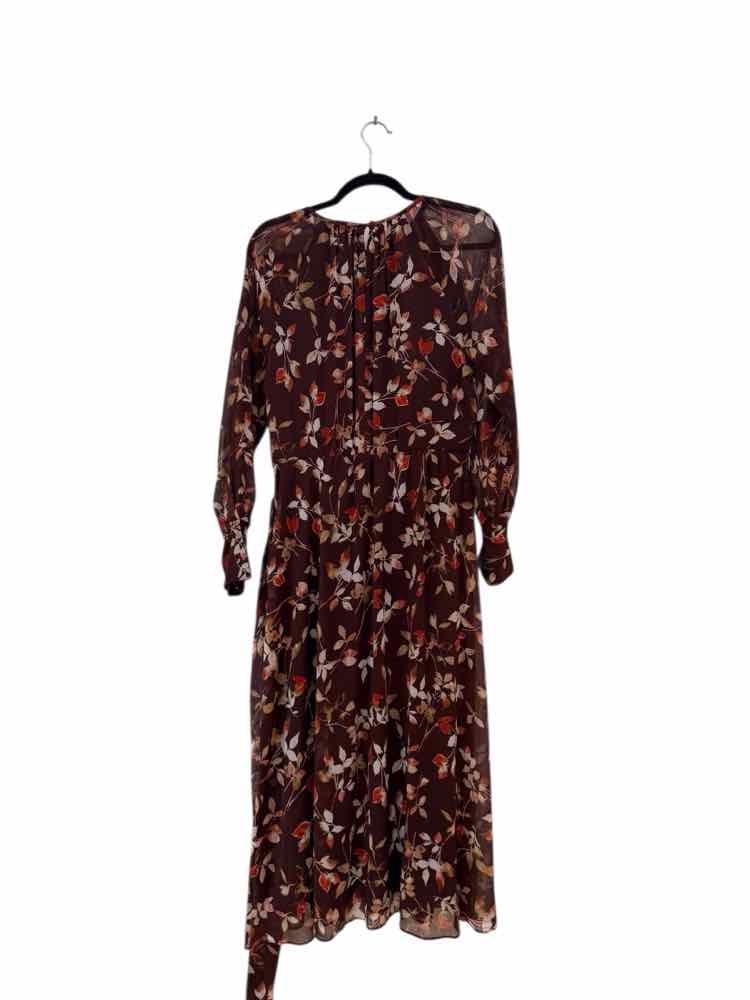 Calvin Klein Brown and Orange Size 10 Dress