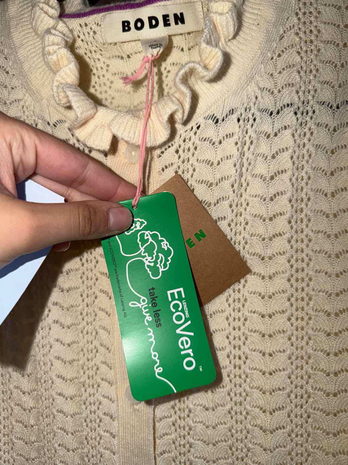 Boden Cream Size S Sweater