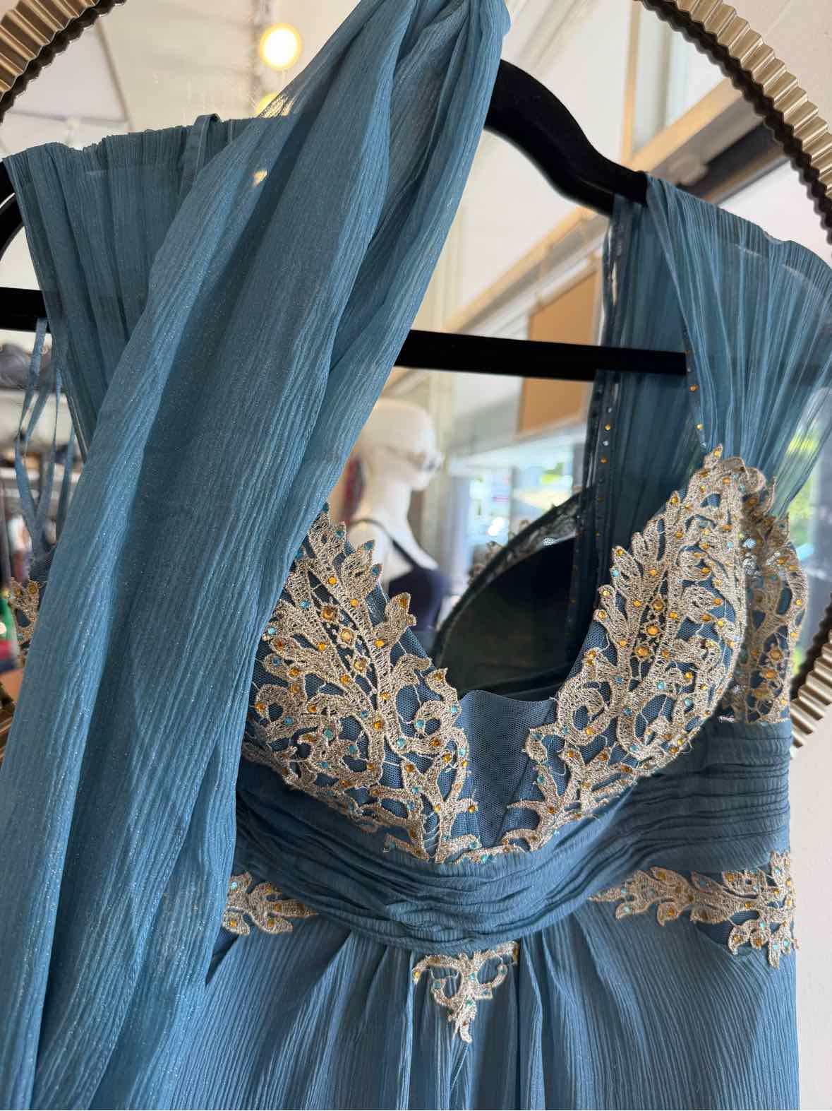 Alberto Makali Blue Size 10 Dress