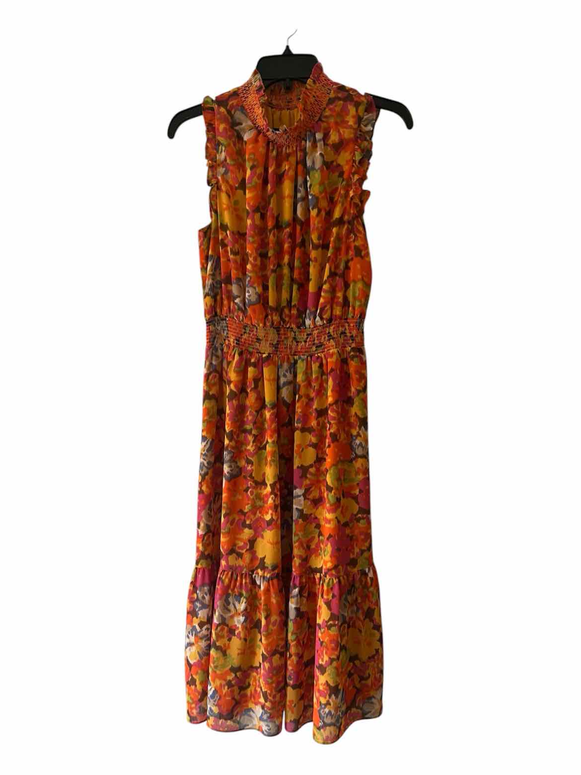 J Crew Orange Multi Size S Dress