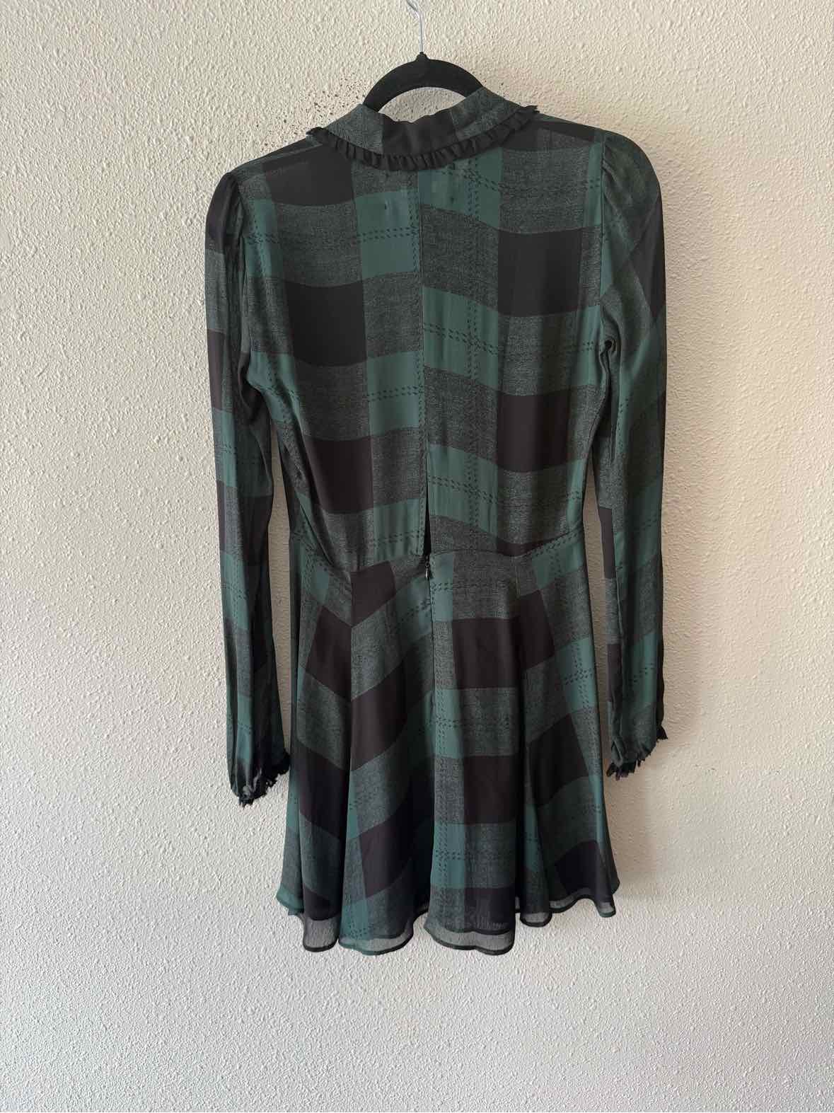 Reformation Green and black Size 4 Dress