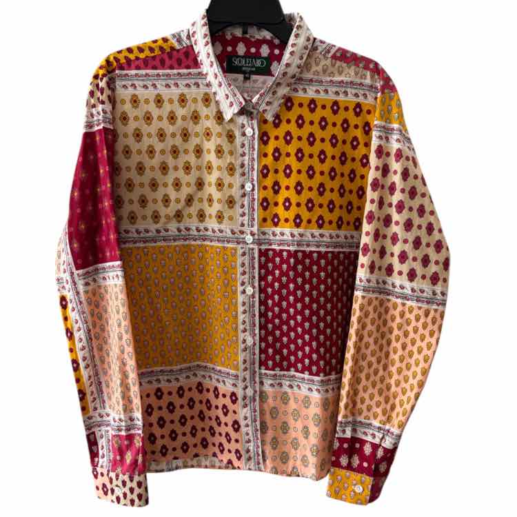 Souleiado Yellow and Red Size 46 Shirt