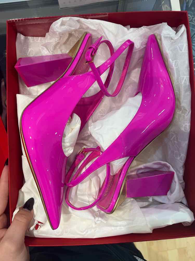 Valentino Pink and Gold Size 38.5 Shoes