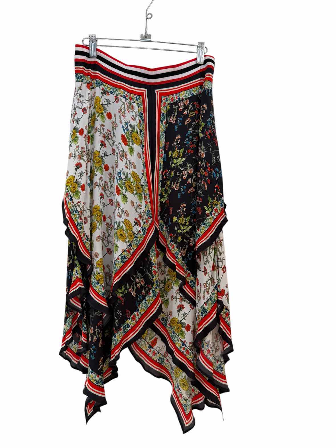 alice + olivia Red & Black Size 10 Skirt
