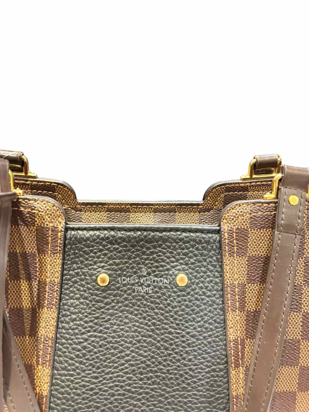 Louis Vuitton black and brown Handbag