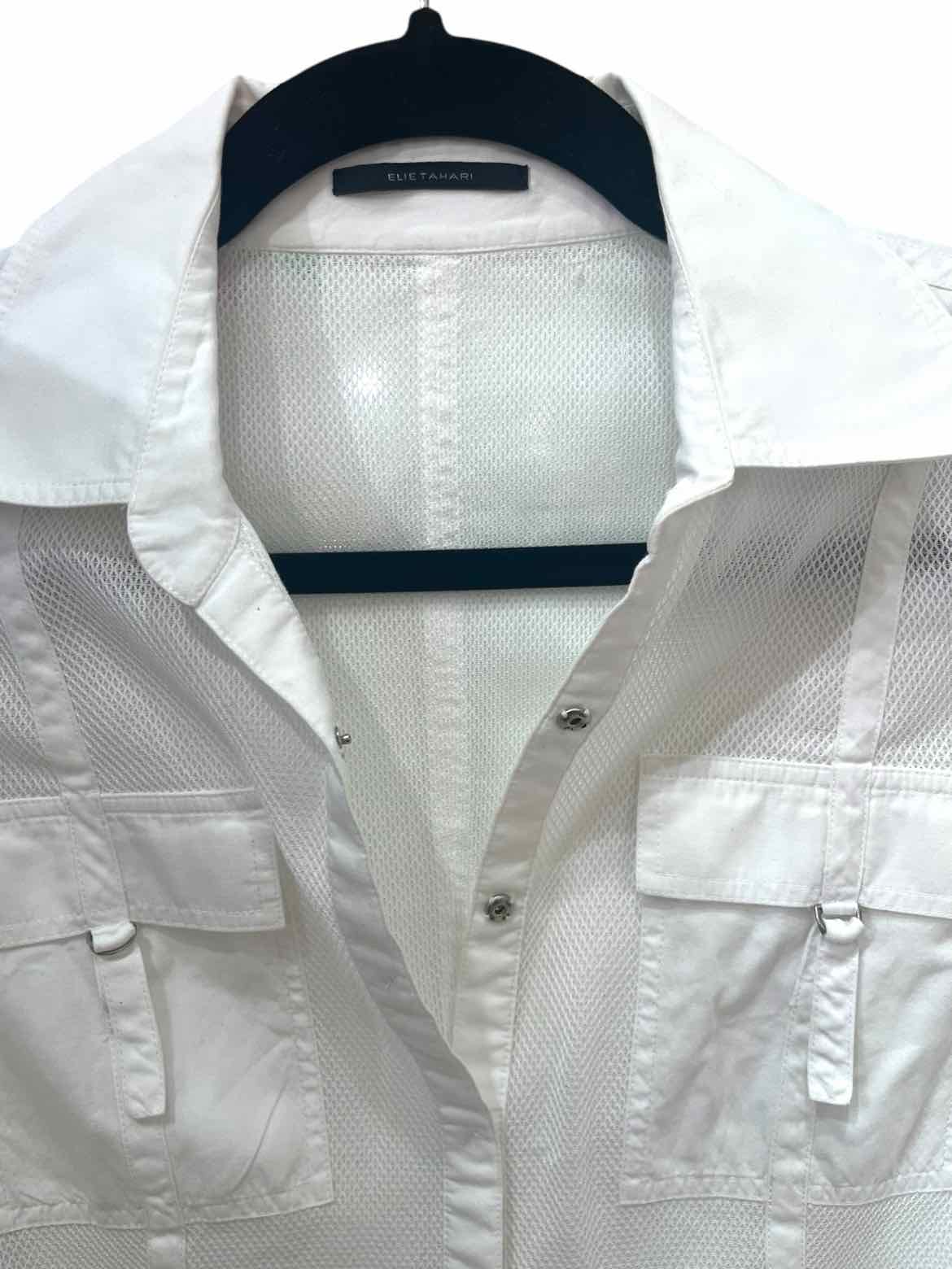 Ellie Tahari White Size S Shirt