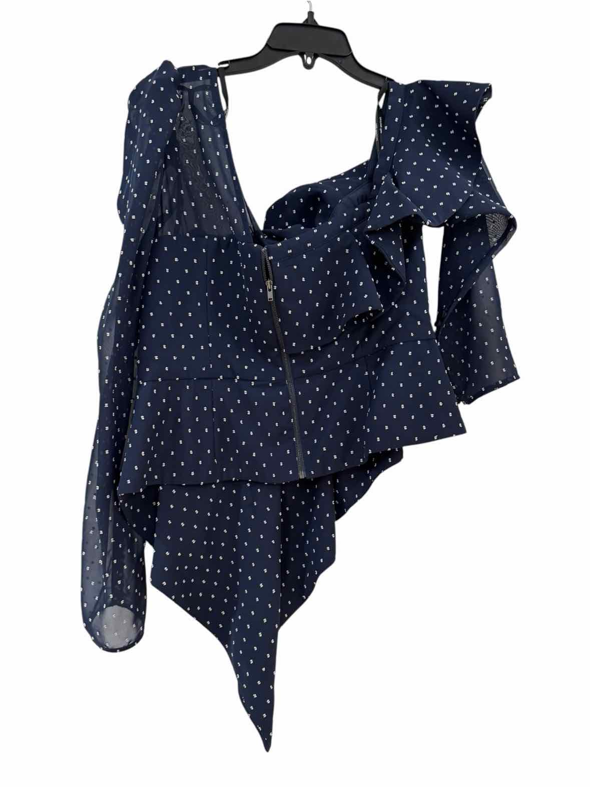 self portrait Navy and White Size Fits a L Shirt