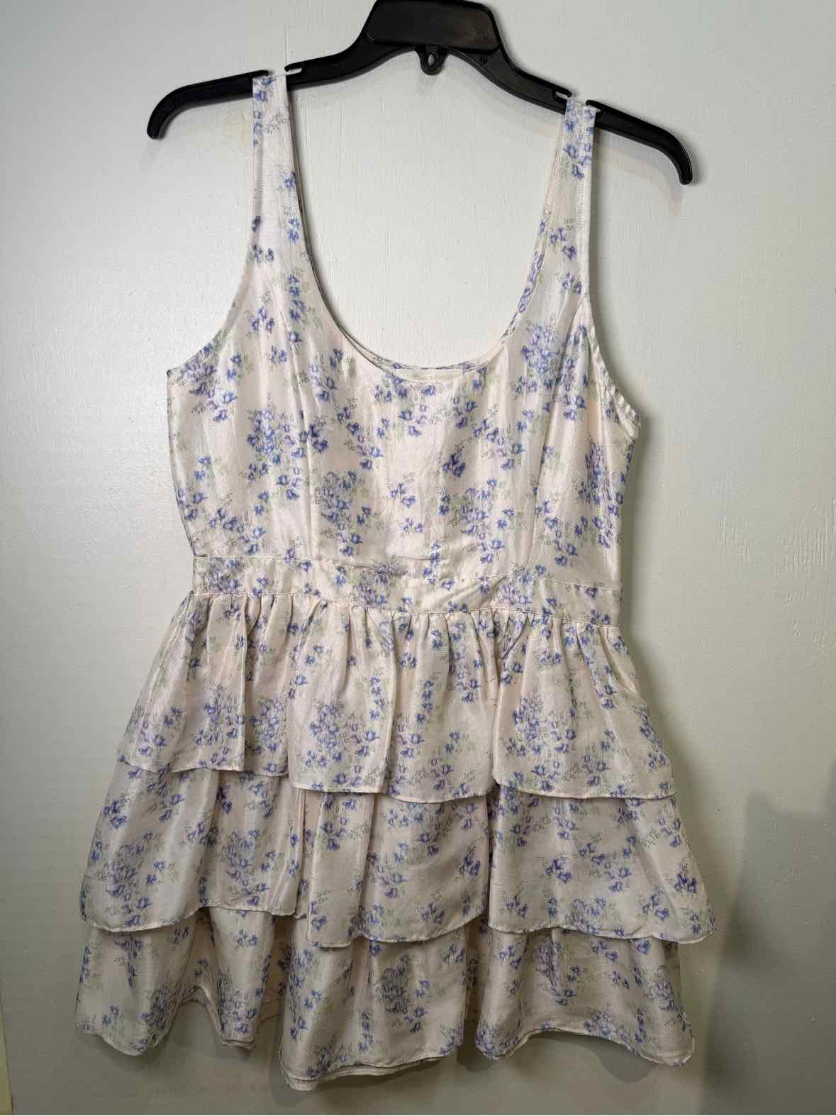 LoveShackFancy White and Light Blue Size 6 Dress