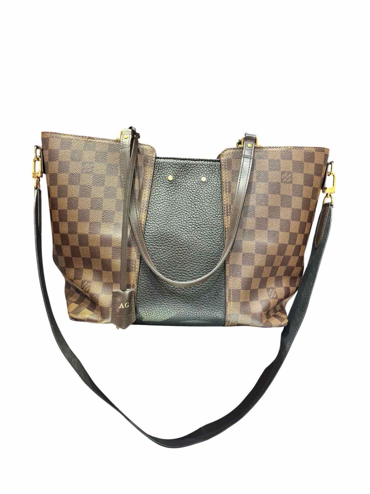 Louis Vuitton black and brown Handbag