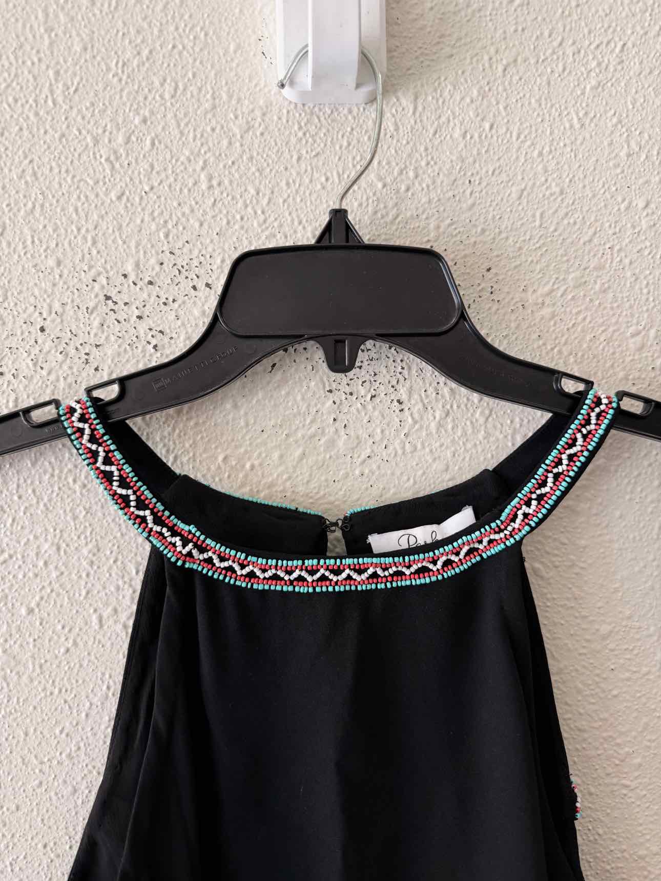 Parker Black Multi Size S Blouse