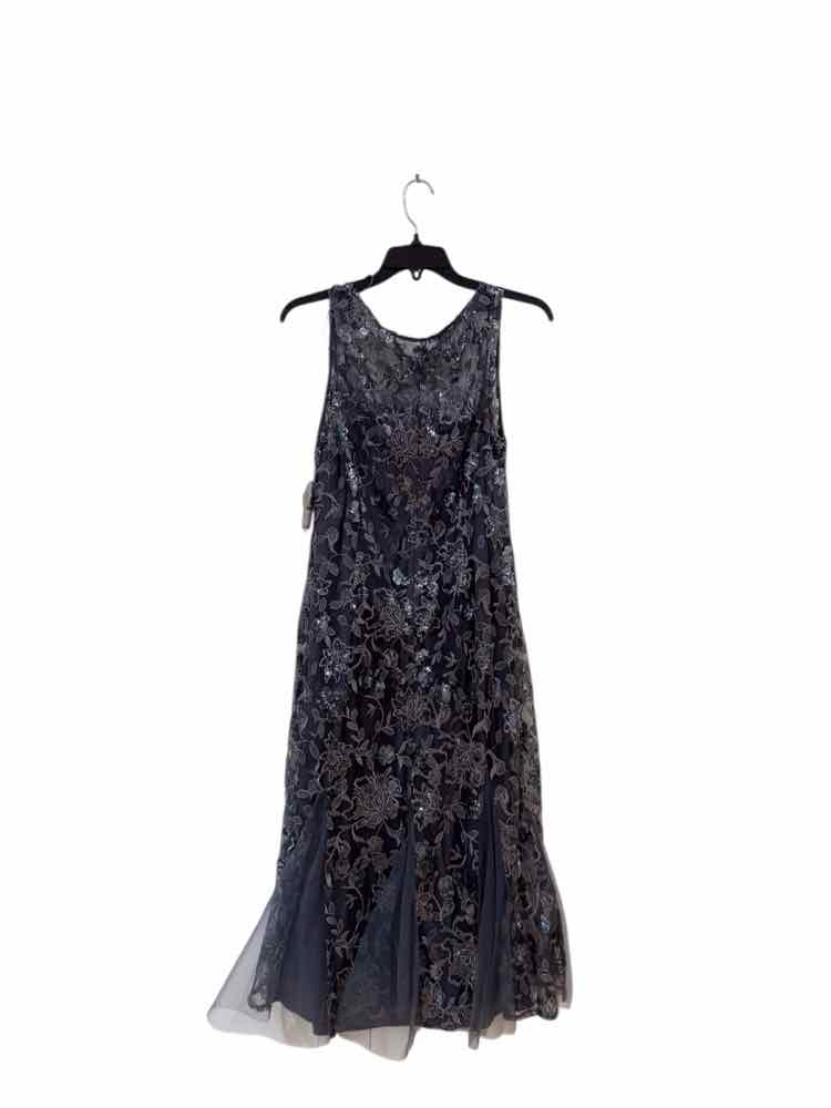 Alex Evenings blue gray Size 14 Dress