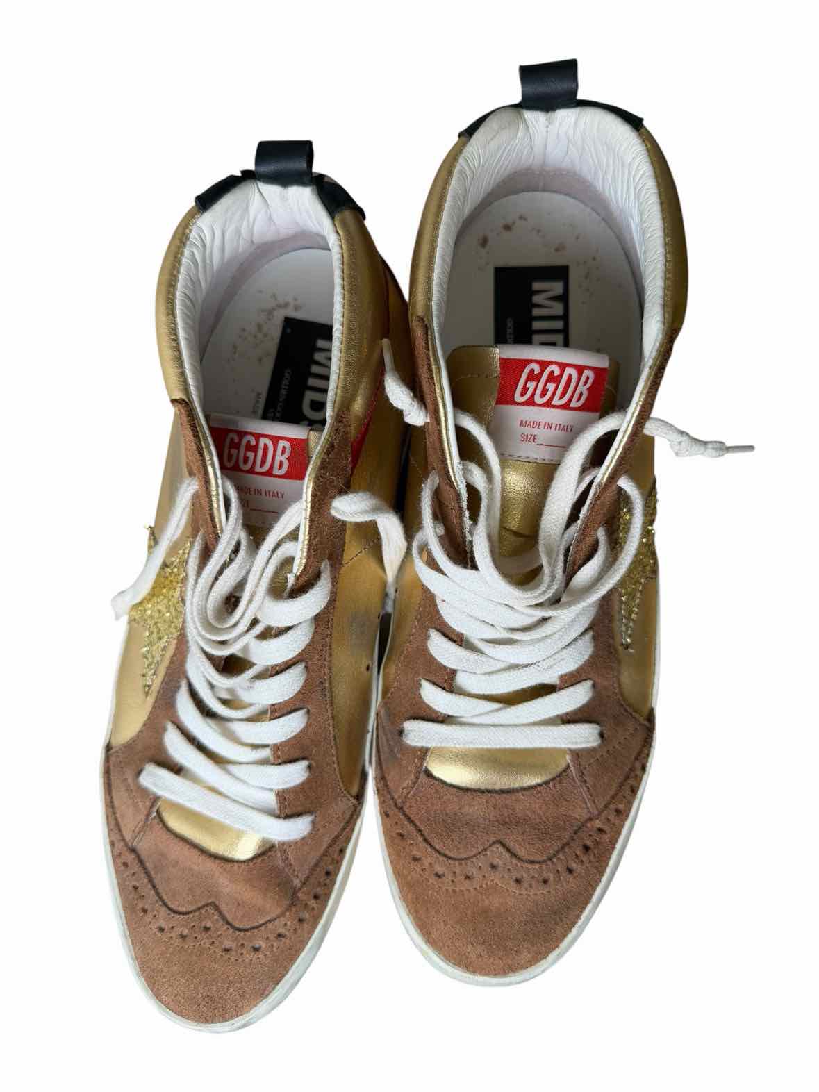Golden Goose Brown and Gold Size 40 Shoes