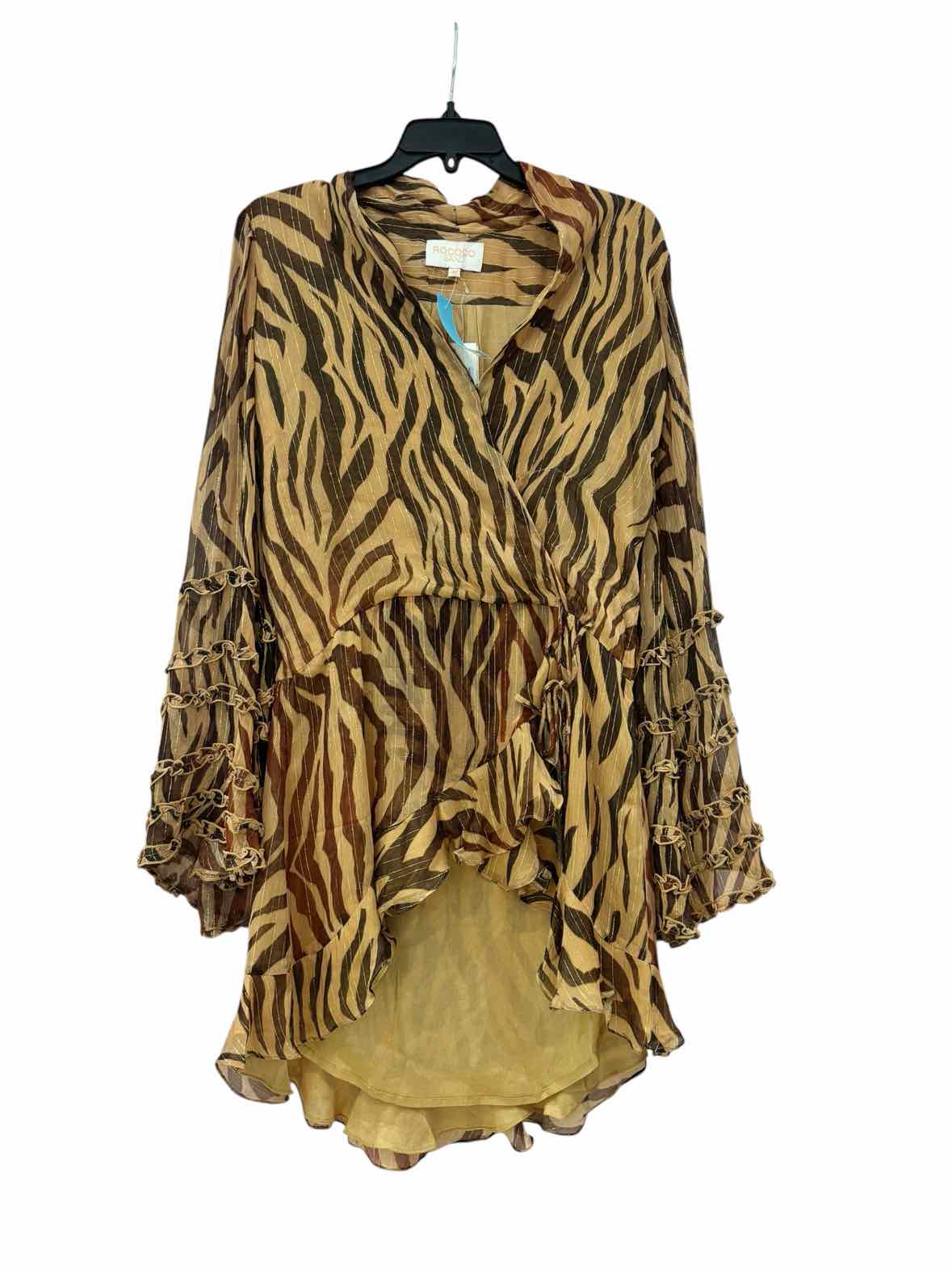 ROCOCO SAND Brown Tiger Print Size XS Dress