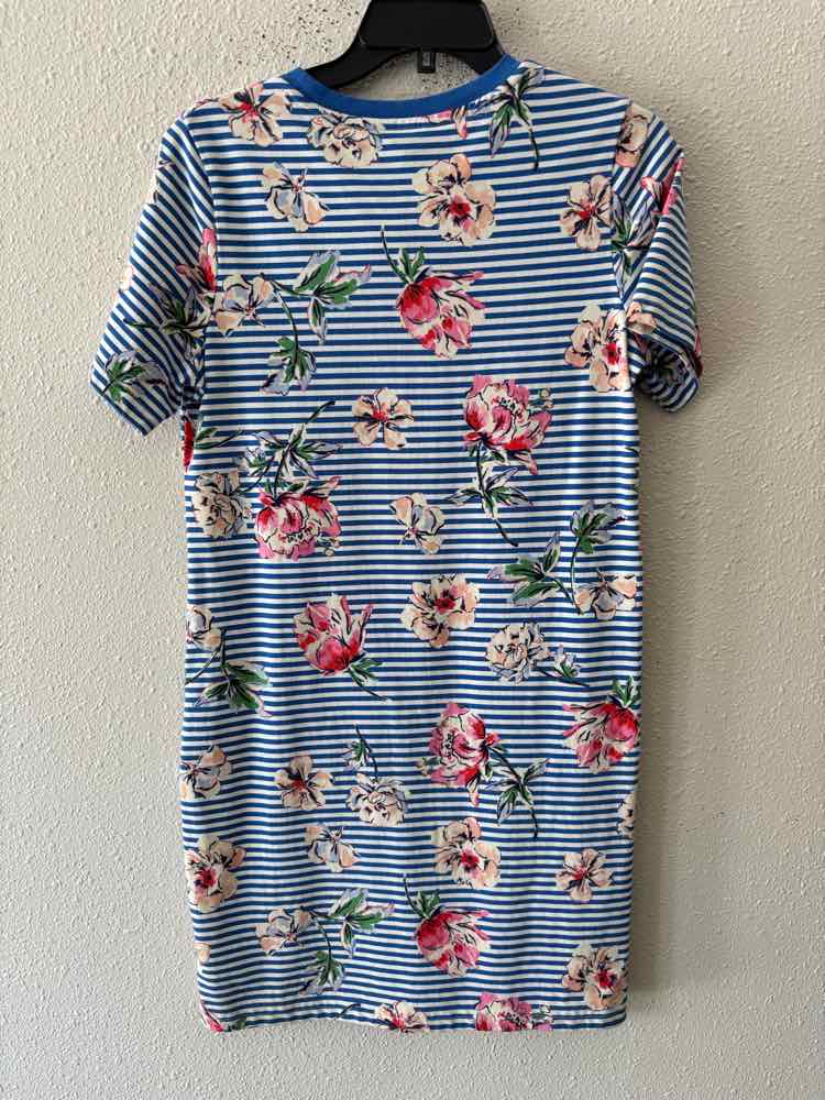 Joules white and blue multi Size 6 Dress