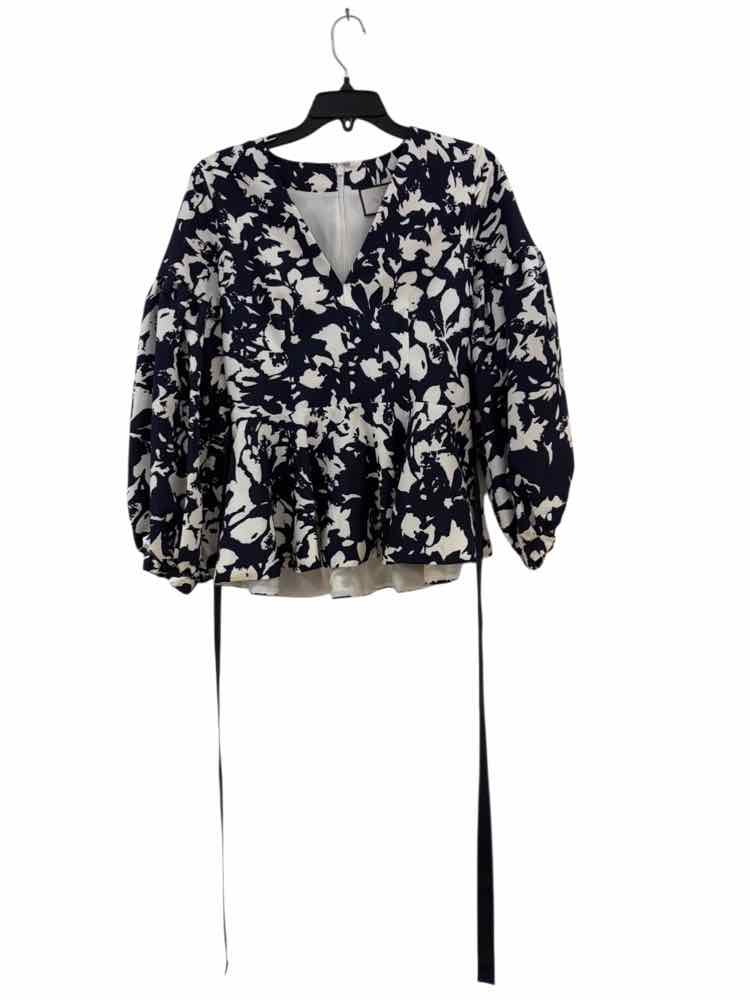 Alexis Navy and White Size S Dress