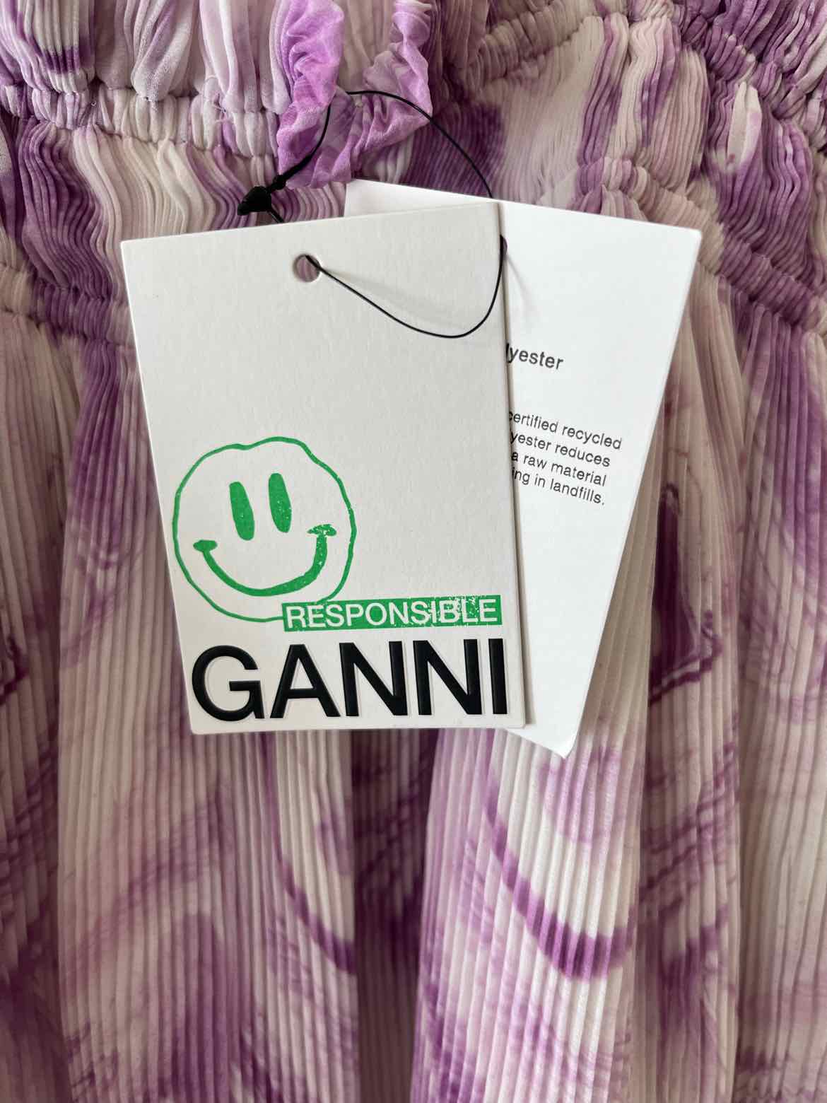 Ganni Lavender and White Size 36 Shirt