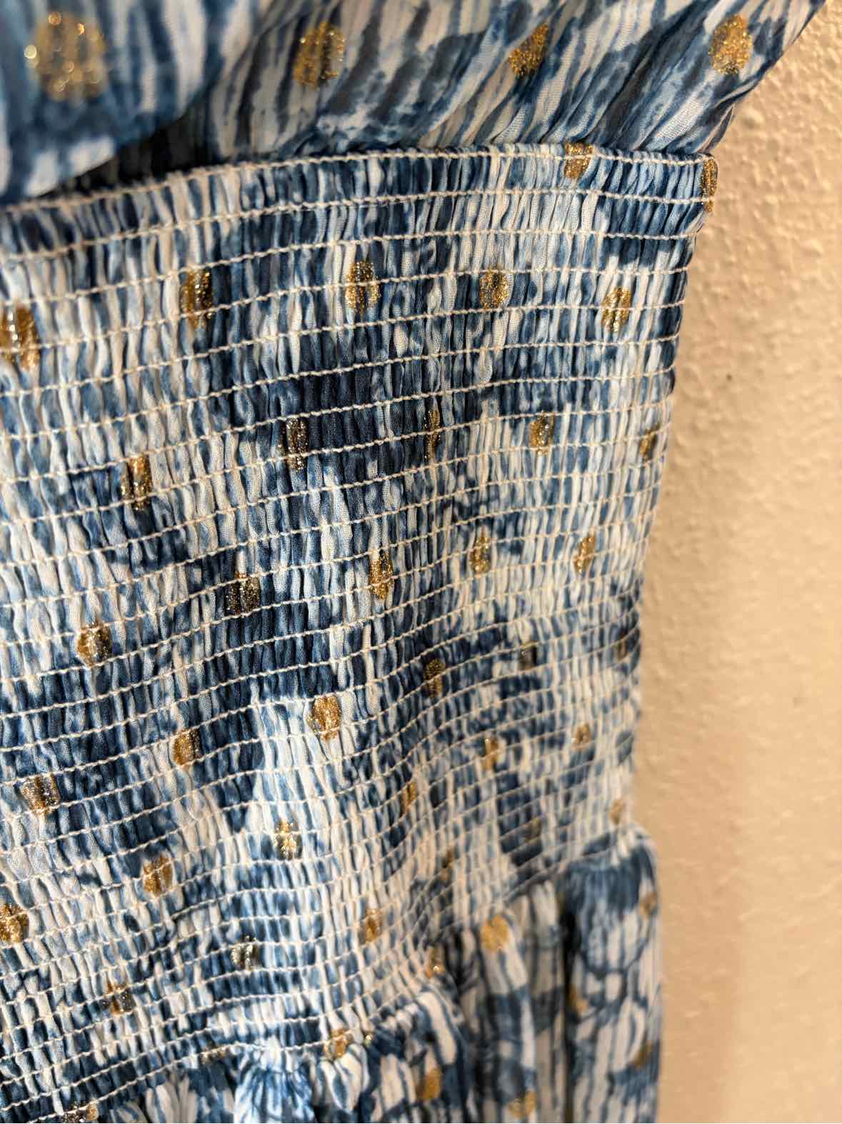 Aqua blue and gold Size XS Dress