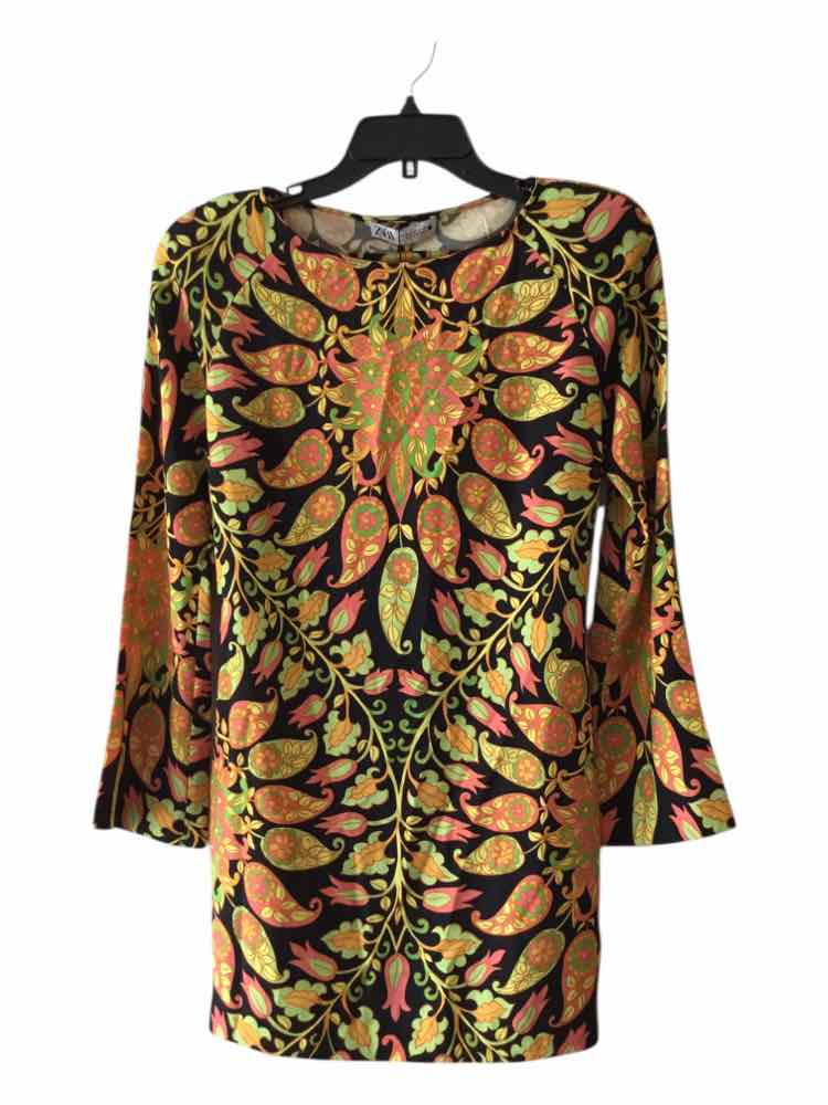 Zara Black Multi Size M Dress