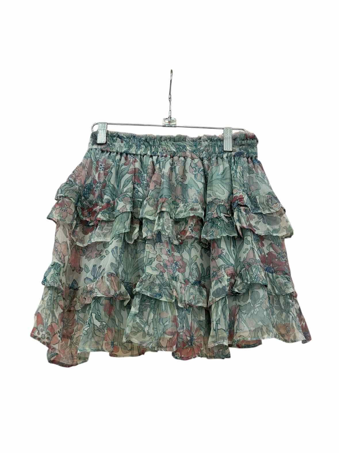 Love Shack Fancy Green/Blue Size XS Skirt