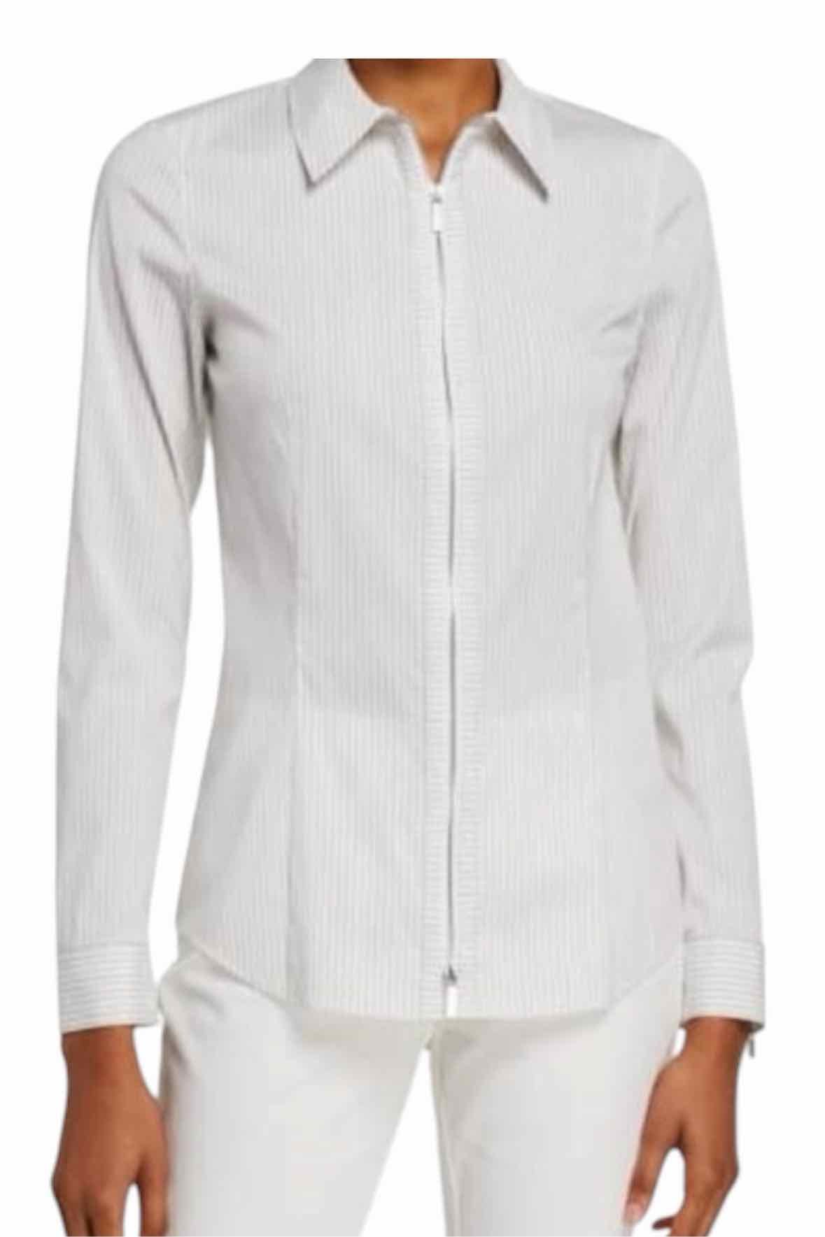 Lafayette 148 White Size 8 Shirt