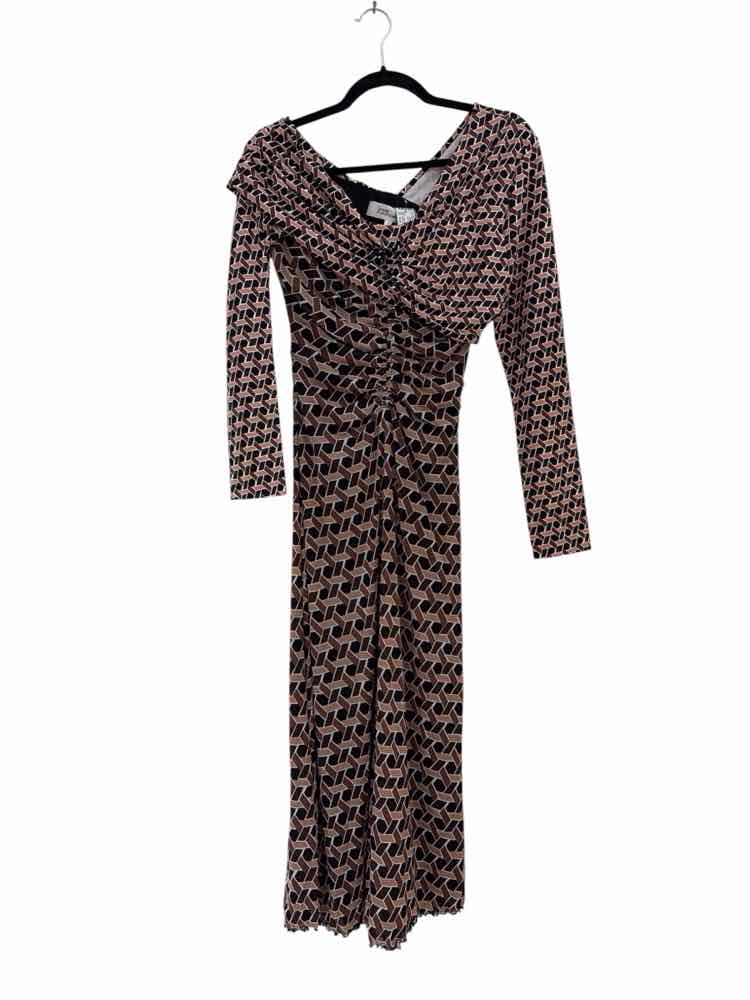 diane von furstenberg black and multi Size S Dress
