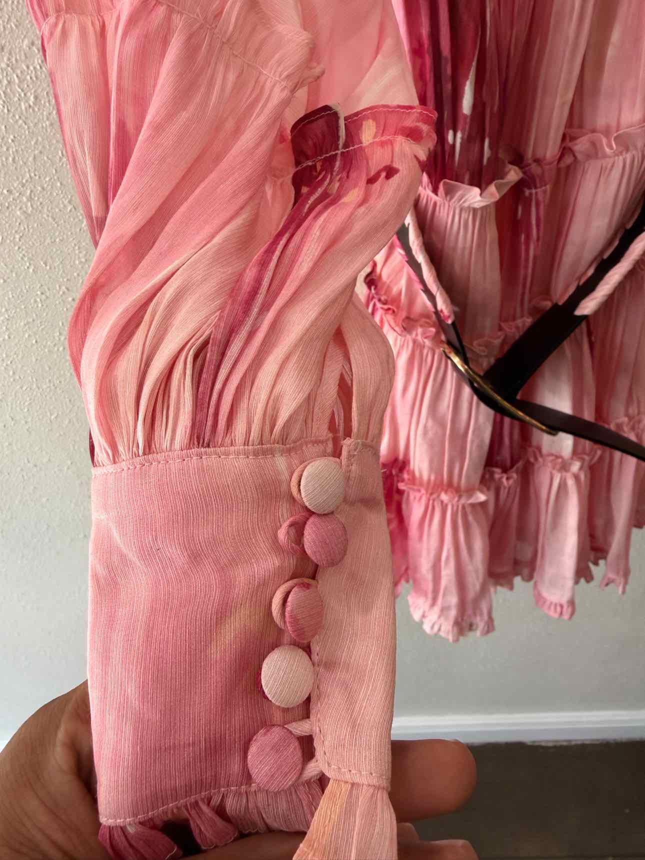 Leo Lin Pink Multi Size 6 Dress