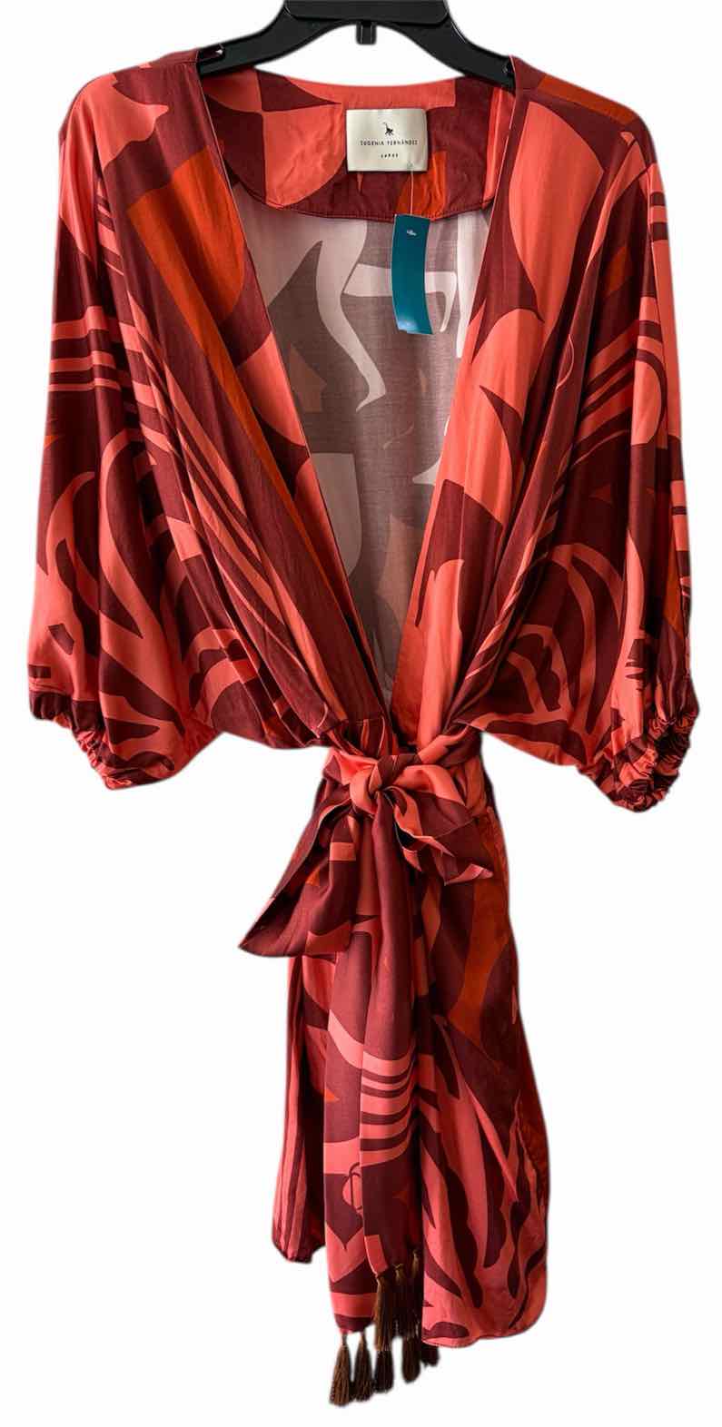 Eugenia Fernandez Rust and Sorbet Size L Dress
