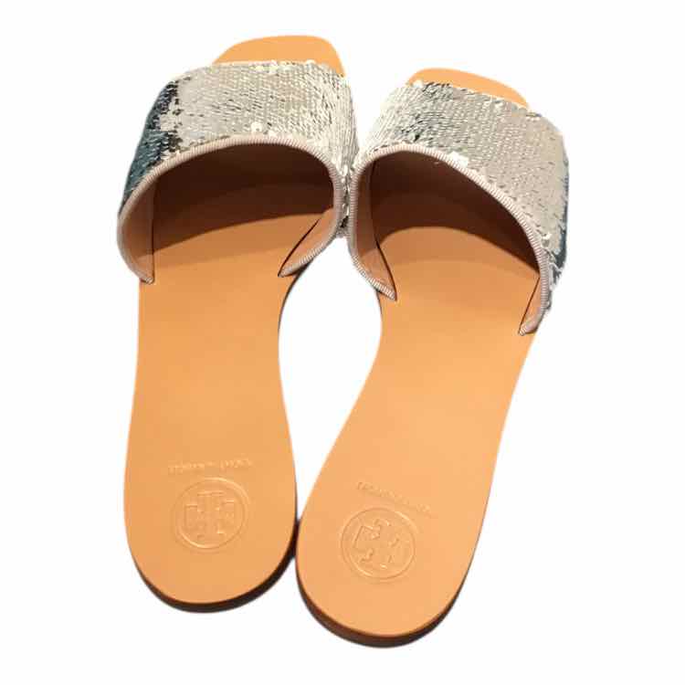 Tory Burch Brown and Silver Size 10.5 Shoes