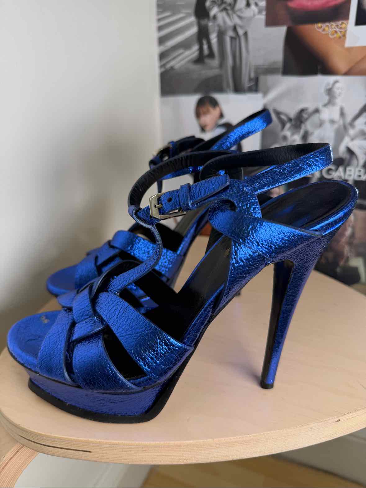 Saint Laurent Royal Blue Size 38.5 Shoes