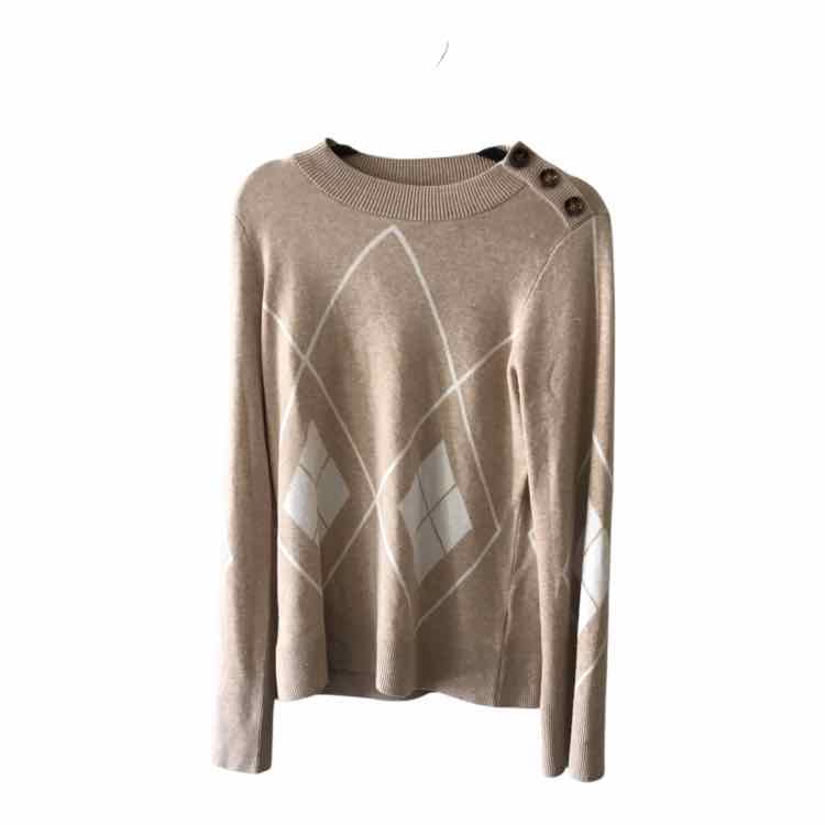 Lele De Baltzac Beige and Cream Size S Sweater