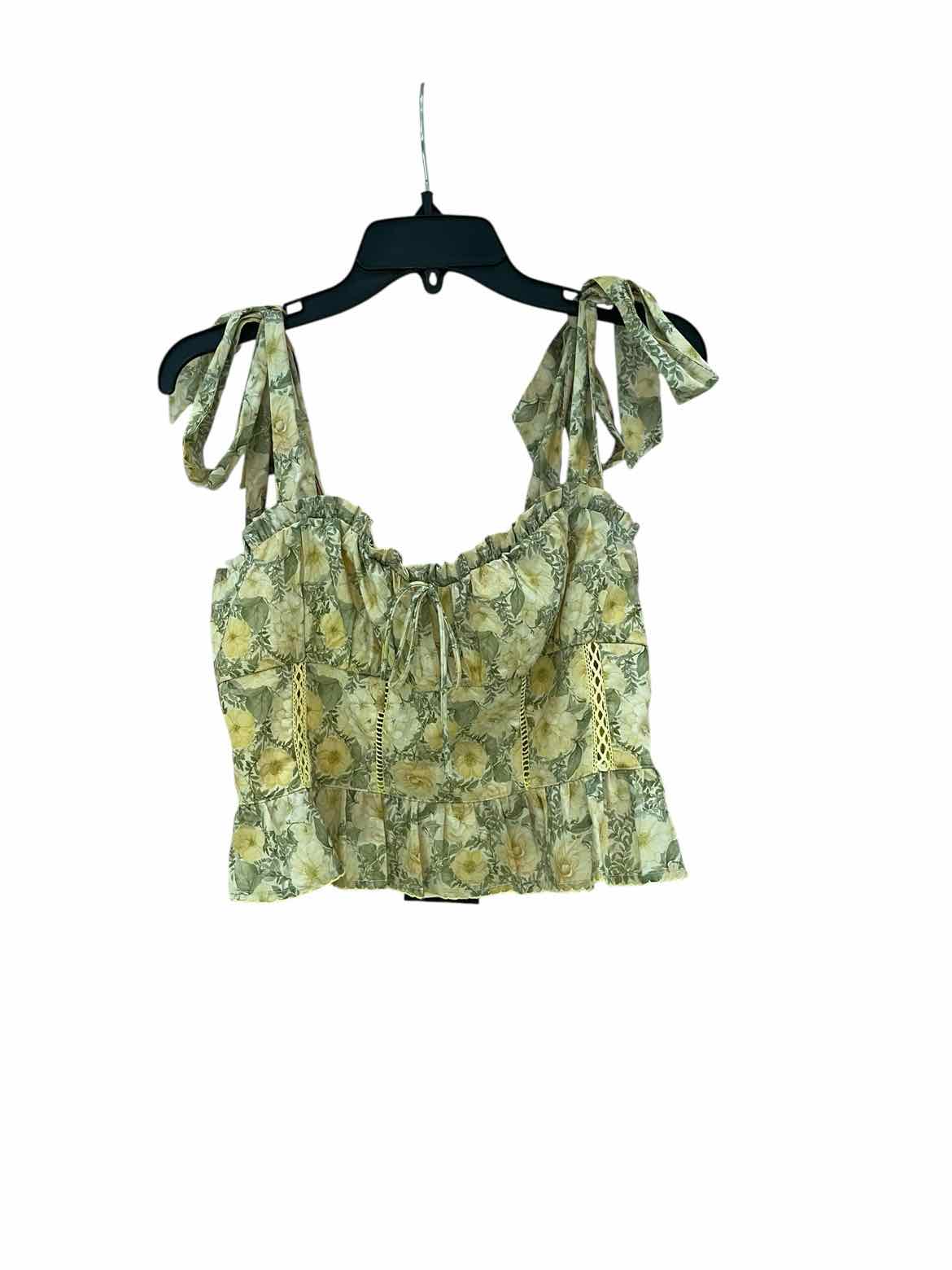 En Saison Yellow and Green Size L Shirt
