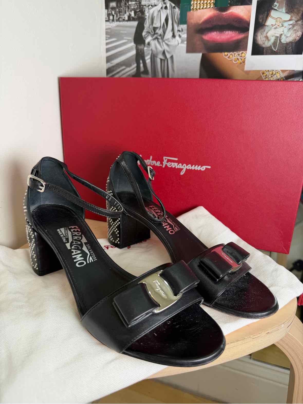 Salvatore Ferragamo Black Size 8 Shoes