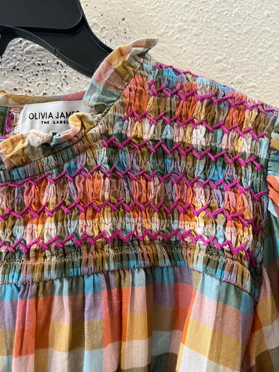 Olivia James Orange Multi Size L Dress