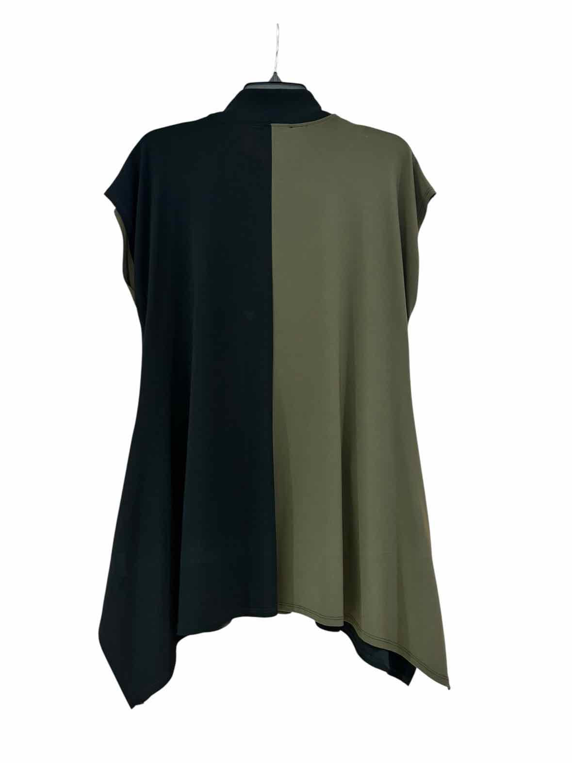 Joseph Ribkaff Olive/Black Size 4 Tunic