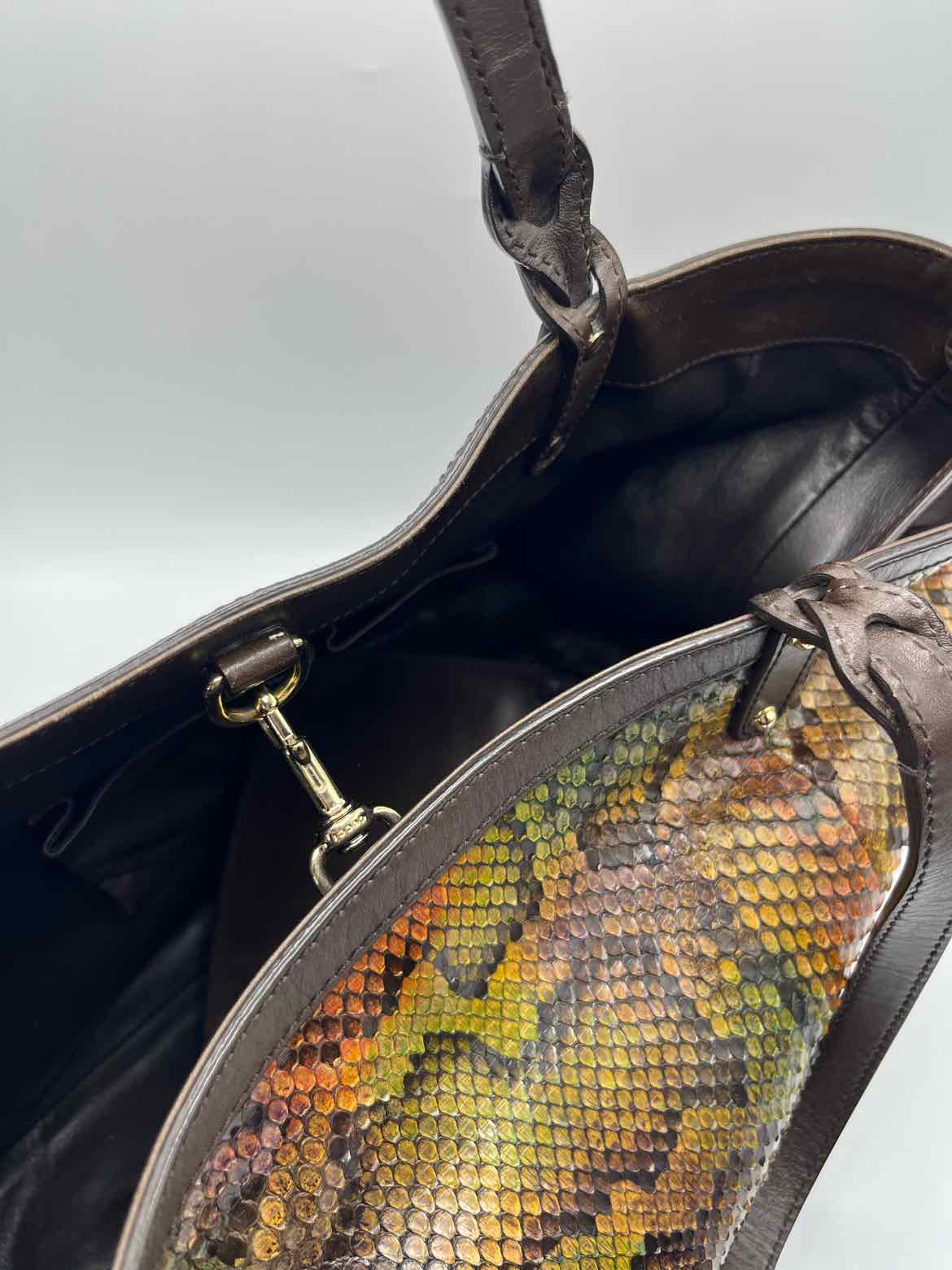 Gucci green and brown Handbag