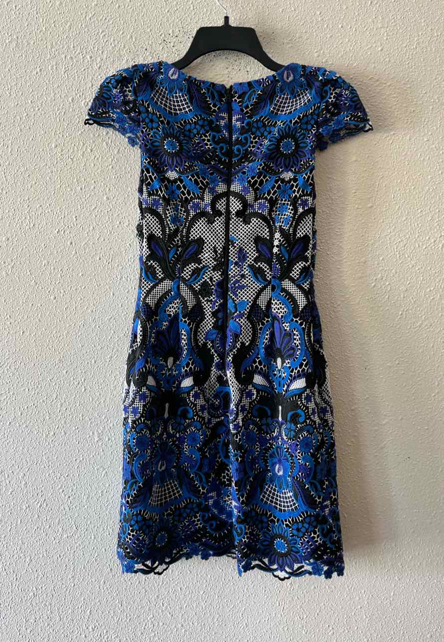 alice + olivia Black Multi Size 0 Dress