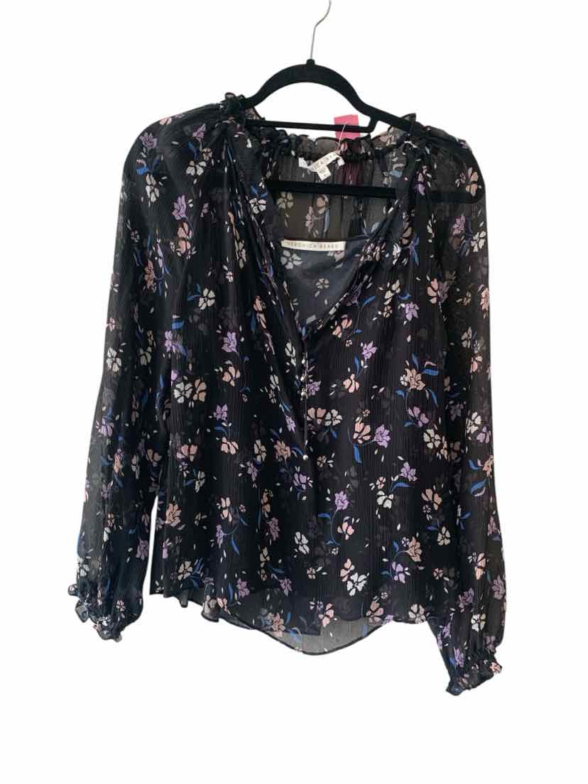 Veronica Beard Black Multi Size 8 Shirt