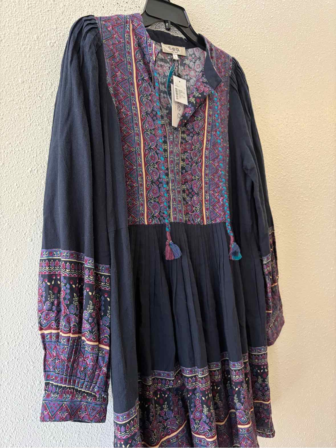 sea navy multi Size S Dress