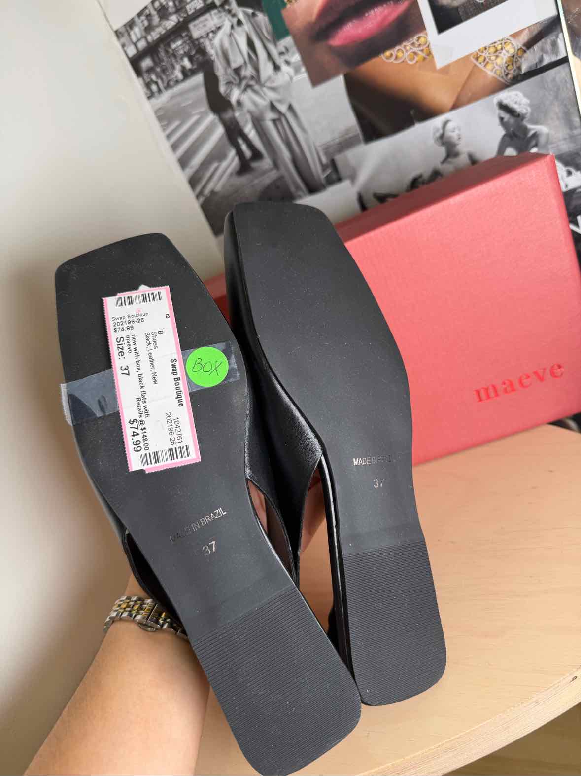 maeve Black Size 37 Shoes