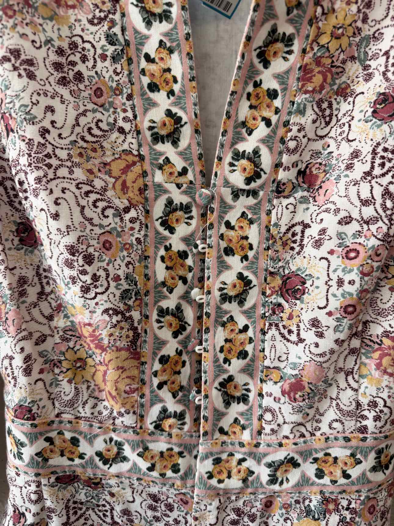 Paige White Multi Size 6X Romper