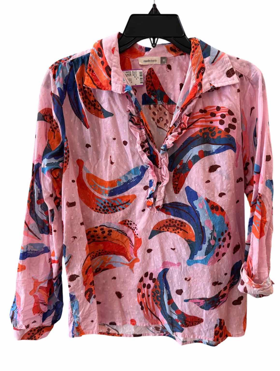 Maude Vivante Pink Multi Size M Shirt