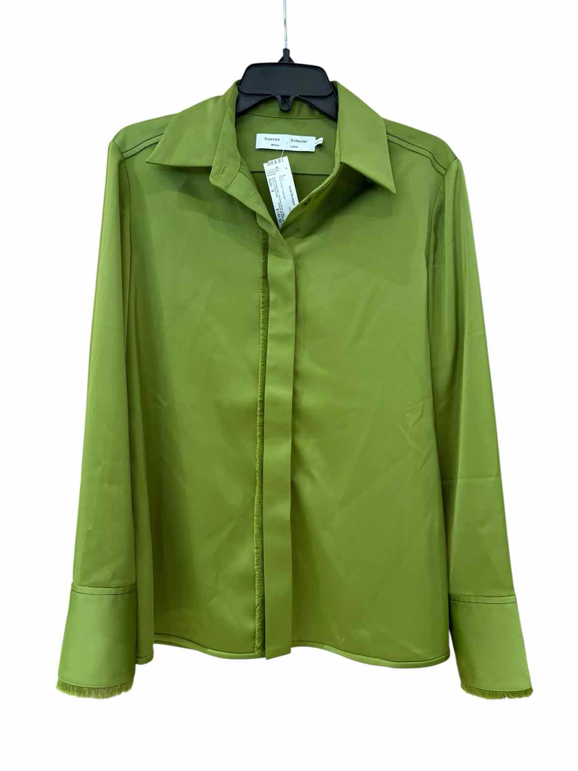 Proenza Schouler Olive Green Size 8 Shirt