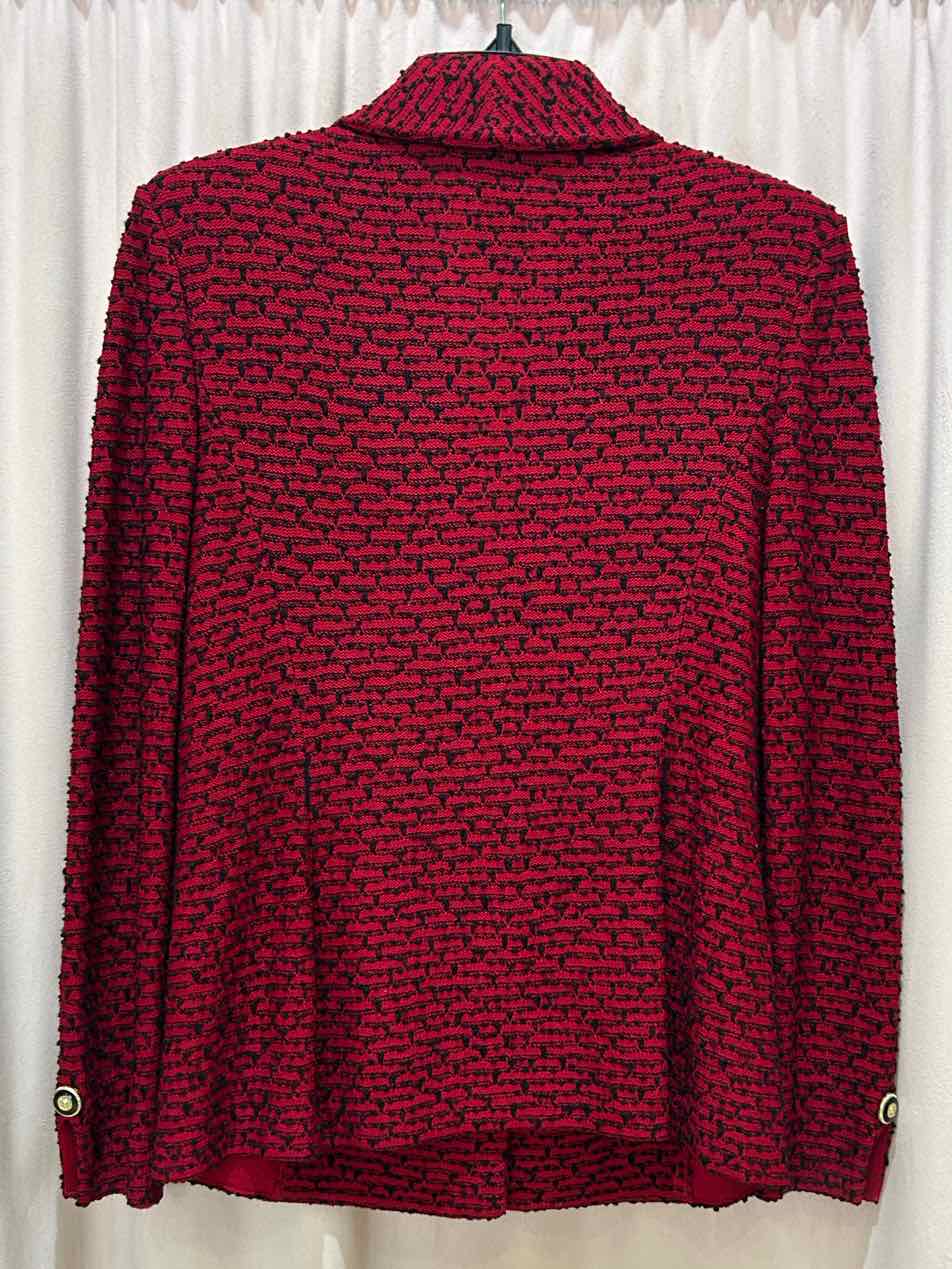 st john Red and Black Size 2 Blazer