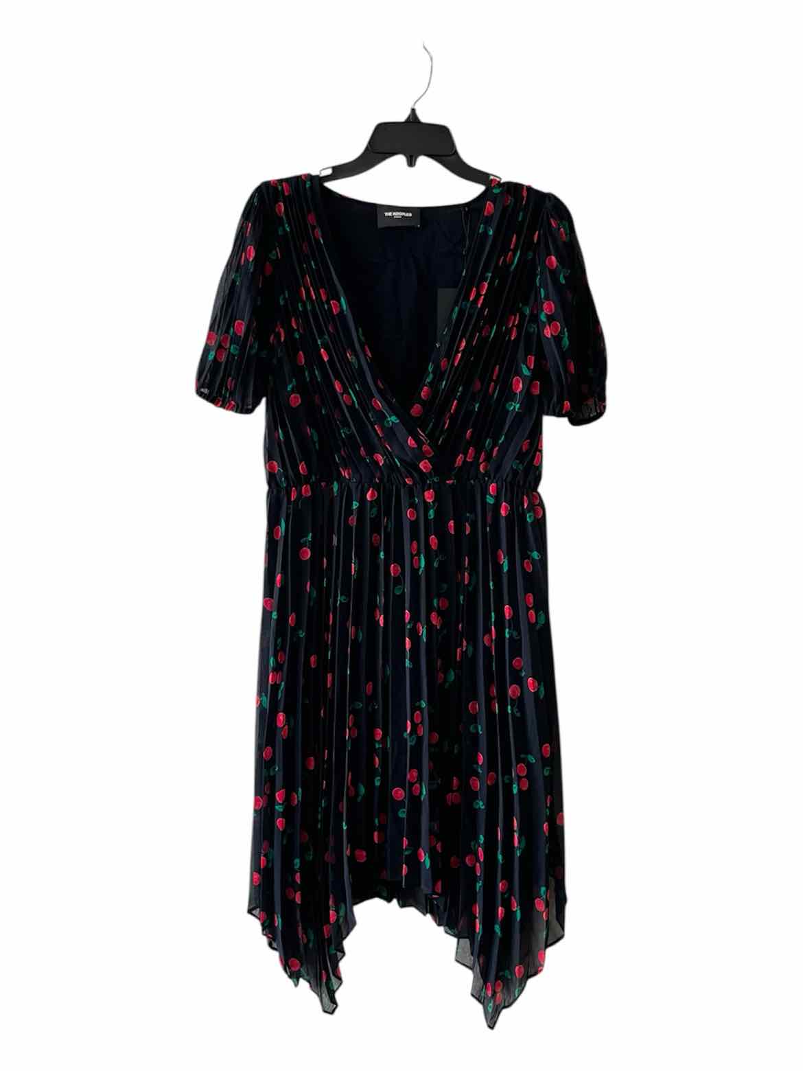 The Kooples Navy and Red Size L Dress
