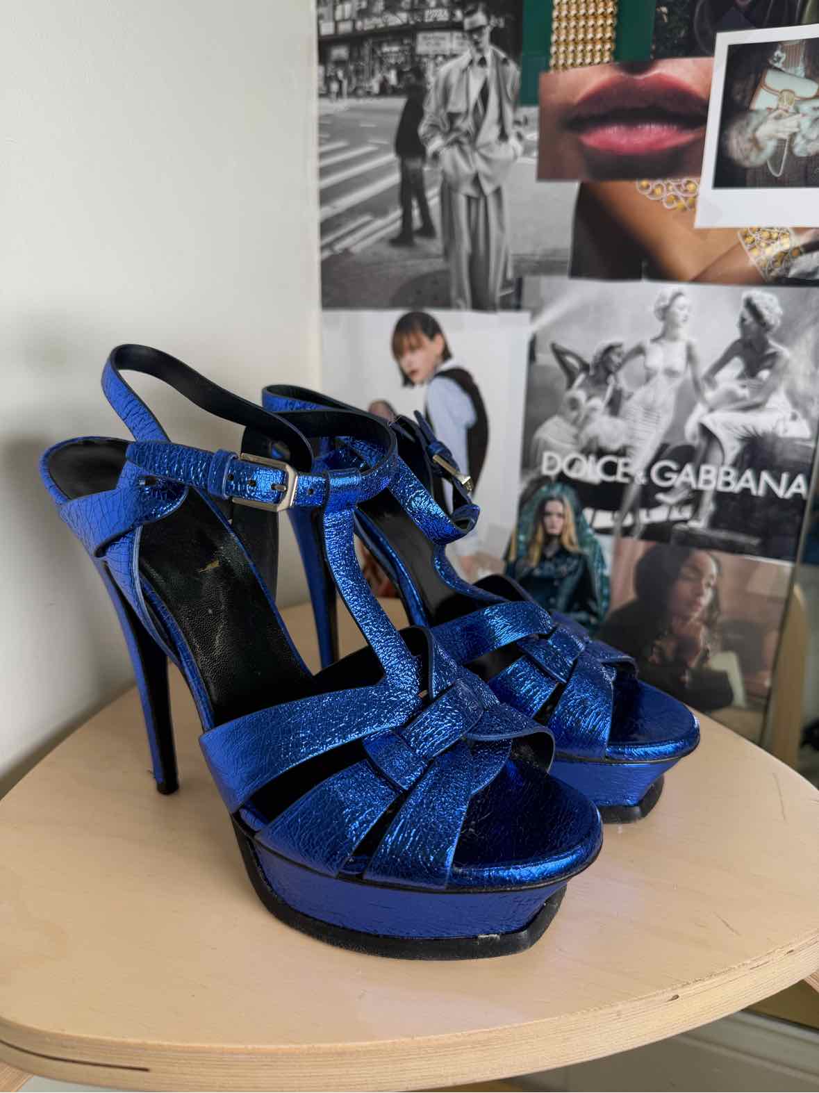 Saint Laurent Royal Blue Size 38.5 Shoes