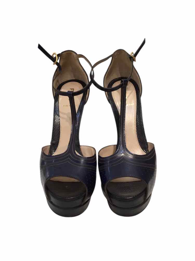 Fendi navy blue and black Size 38 Shoes